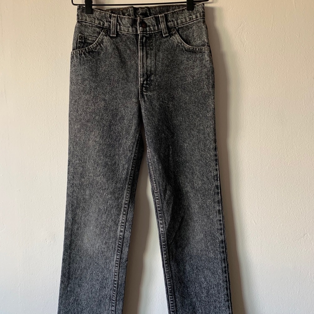 Levi’s original boot cut faded black jeans